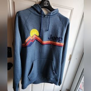 Jedco Jeep Raglan Hoodie unisex XL in Heather Royal